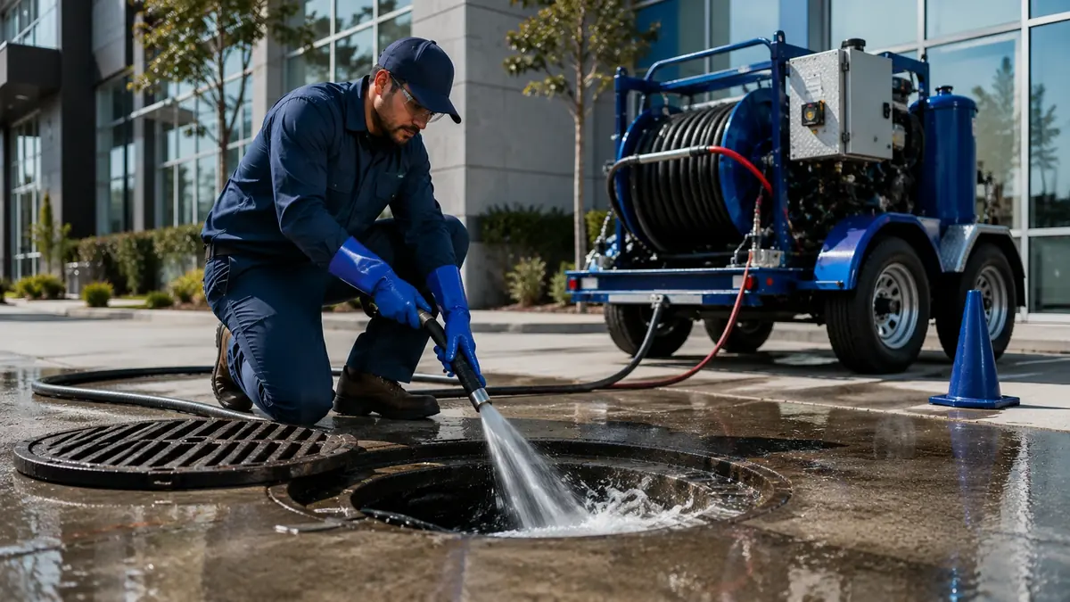 Commercial Hydro Jet Drain Cleaning in Sunol
