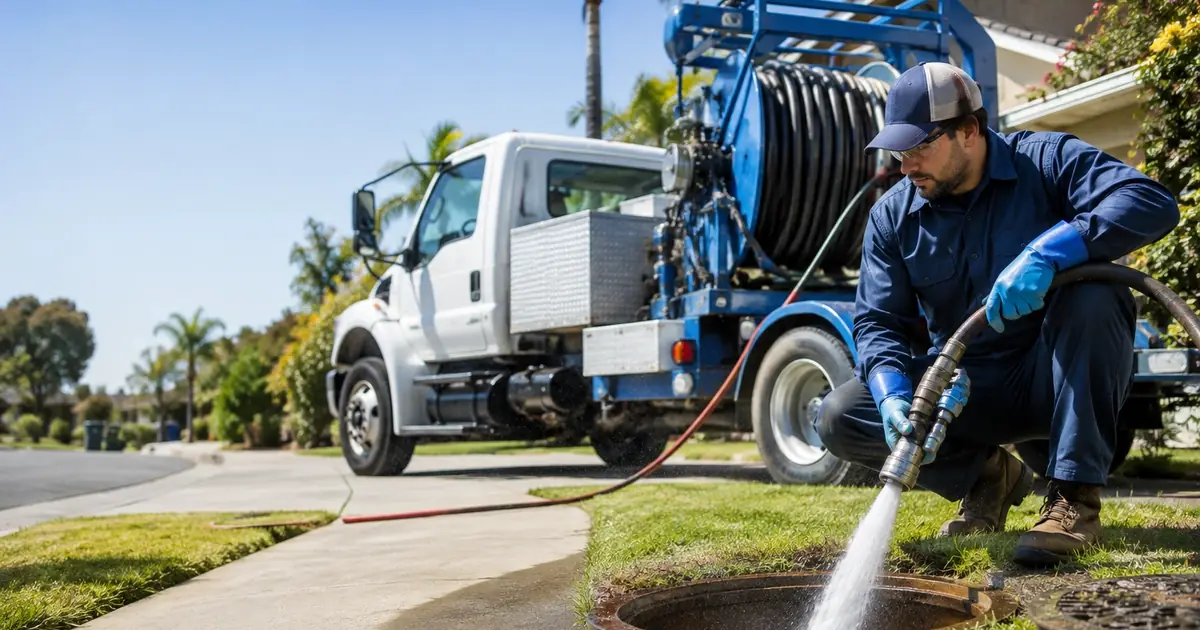 Hydro jet sewer cleaning Sunol