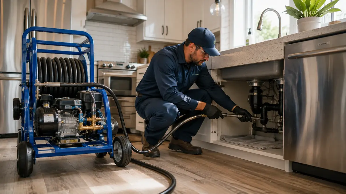Kitchen Drain Hydro Jetting in Sunol