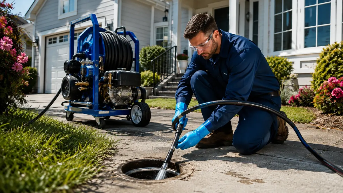 Residential Hydro Jet Drain Cleaning in Sunol